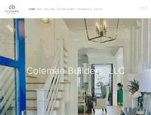 Tablet Screenshot of coleman-builders.com